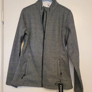 NEW OGIO Women's Grit Fleece Grey Knit Full Zip Jacket | M